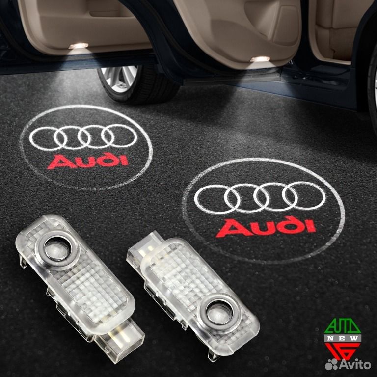 Штатная подсветка дверей Ауди А4 - Audi A4 (2011-2