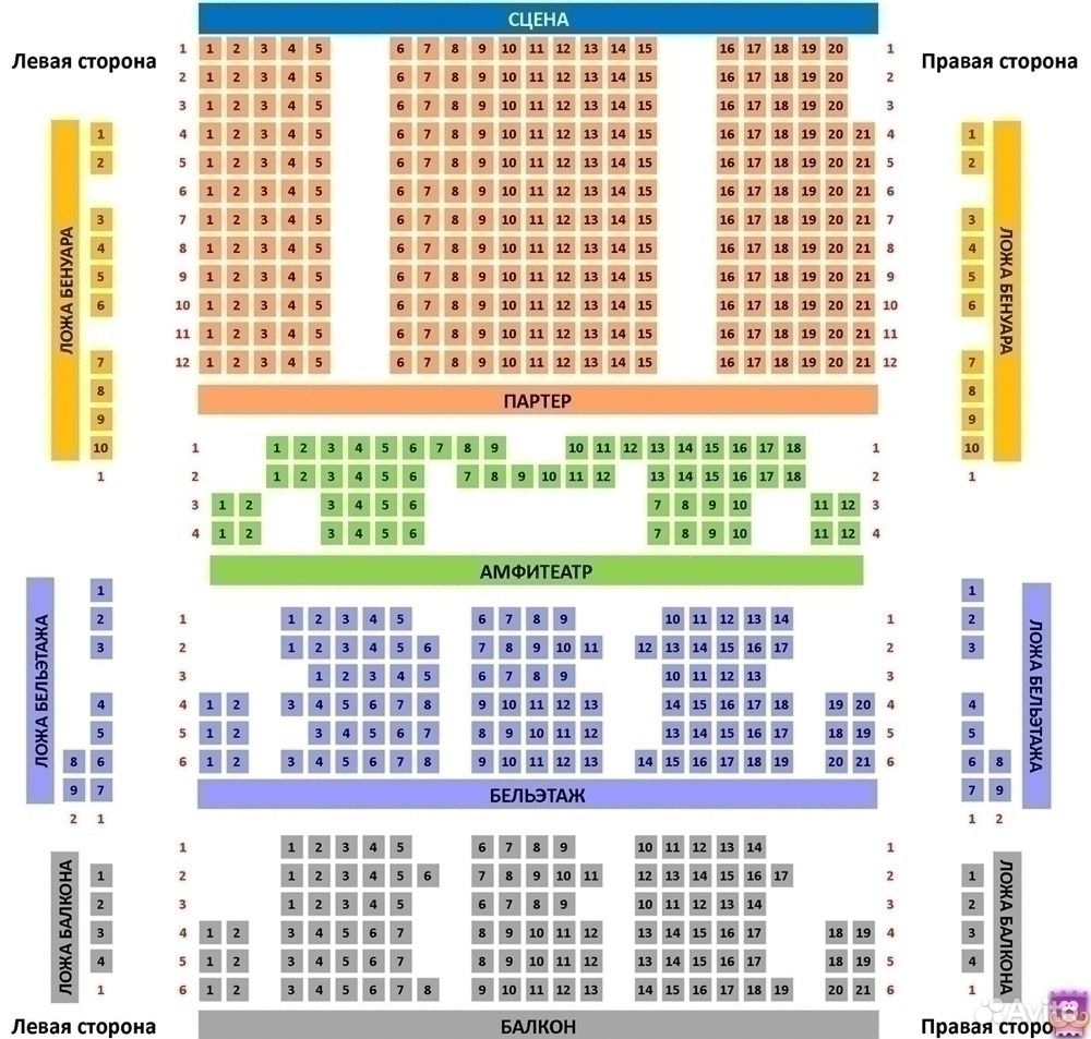 Театр наций схема зала основная сцена неудобные места
