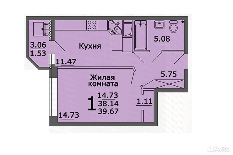 Квартиры на левом берегу. Воронеж-м размер.