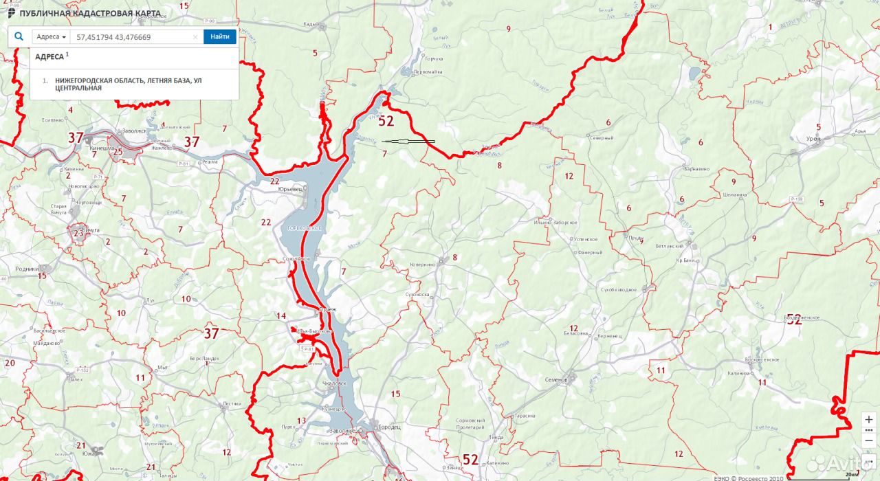 Карта сокольского района нижегородской области