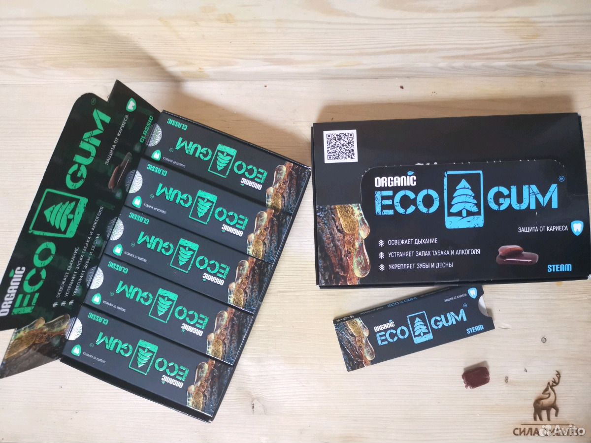 жевательная смола eco gum steam паровая фото 6