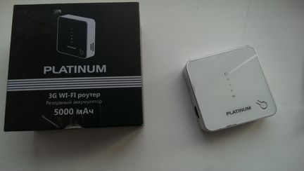Platinum 3G WiFi роутер и повербанк с флешкой