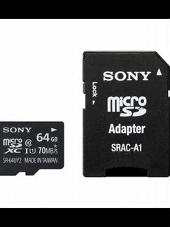 Новая микро SD,Sony,64gb,10 класс