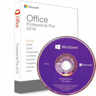 Windows 10 pro DVD+Office 2019 pro plus