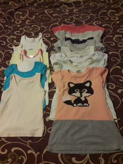 Майки, футболки + платье с котиком