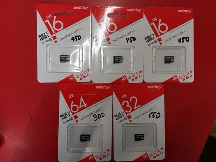 Новые microSD флешки на 16гб 32гб 64гб 128гб