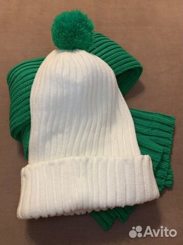 Шапка с шарфом