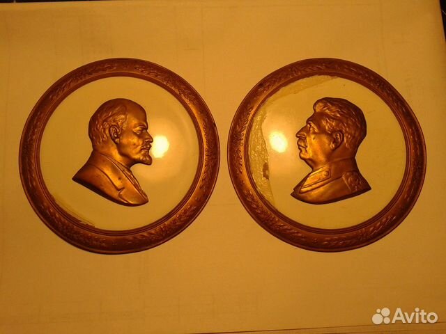 Плакетки Ленин и Сталин