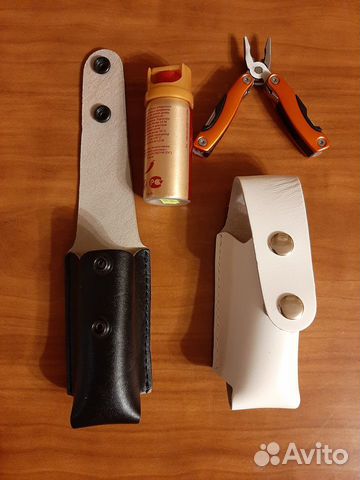 Чехол кожанный, для мультитула или баллончика само