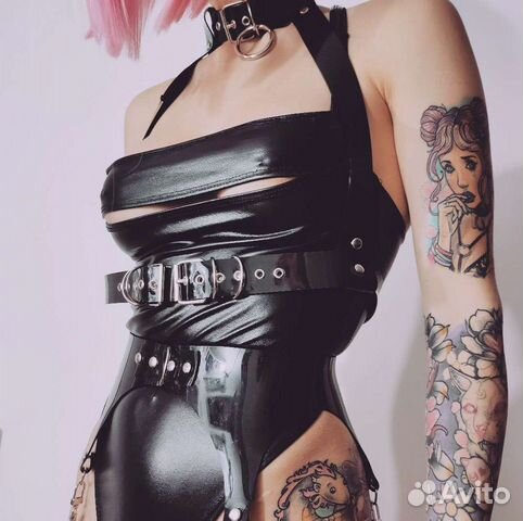 Портупея 3 в 1 широкая классическая с эффектом лат