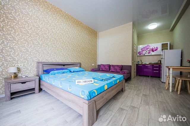 

Квартира-студия, 28 м², 2 кровати
