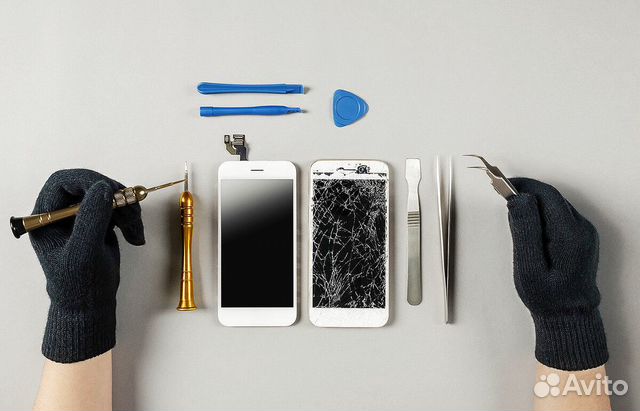 Замена стекла дисплея iPhone качественно гарантия