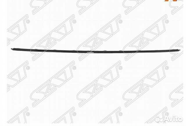 Молдинг заднего бампера volkswagen polo черный