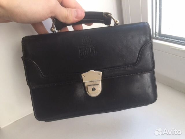 Барсетка кожаная мужская