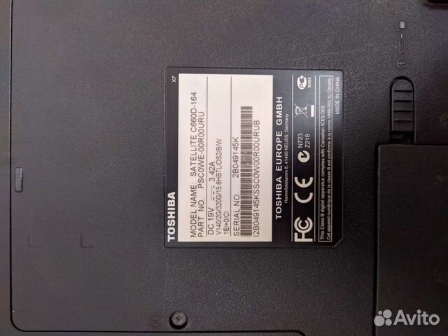 Ноутбук Toshiba satellite c660d-164