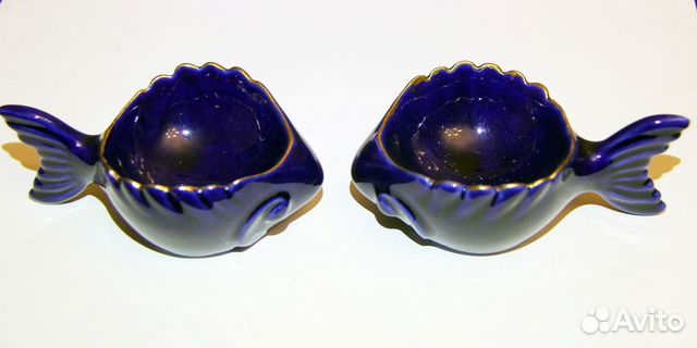 Икорница Рыбка. Фарфор советских времён