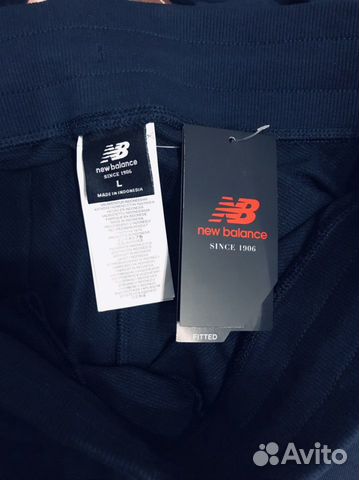 Брюки спортивные New Balance, синие