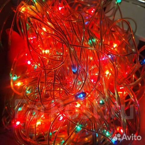 Гирлянда сетка на окно