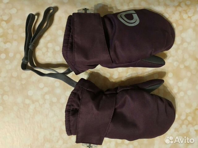 Варежки зимние детские новые, размер 3-4