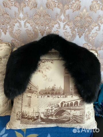 Натуральный меховой воротник из песца