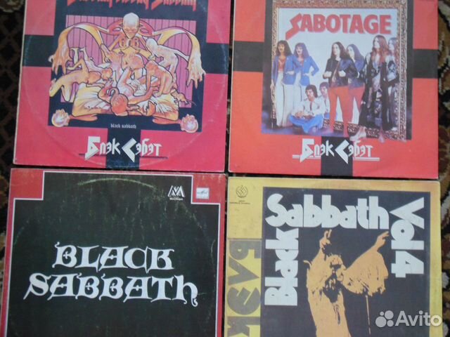 Black Sabbath 3 шт; Bay City Rollers 2 шт;Ultravox