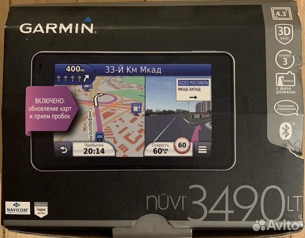 Навигатор garmin nuvi 3490 lt