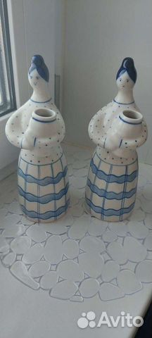 Гжель девушка с кувшином