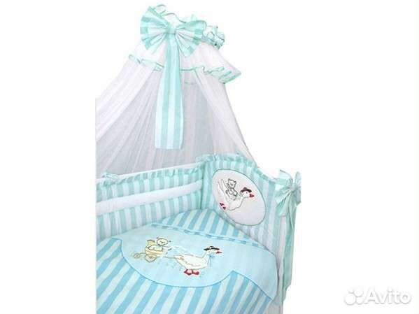 Комплект в кроватку с балдахином