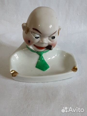 Антикварная пепельница, довоенная