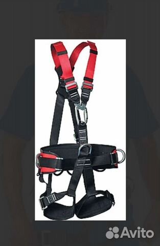 Страховочная привязь + с двойным усом амортизаторо