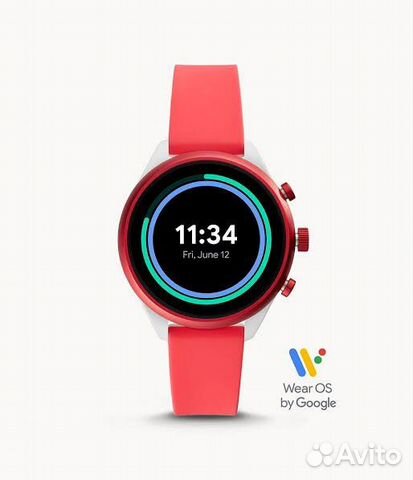 Original Fossil Sport Smartwatch Red 