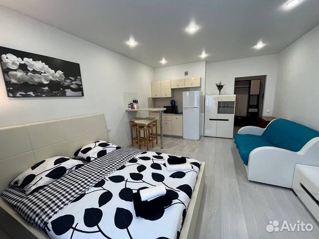 

Квартира-студия, 28 м², 2 кровати
