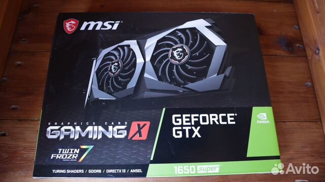 Видеокарта MSI GeForce GTX 1650 super 4096Mb