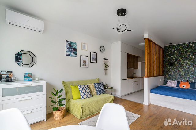 

Квартира-студия, 31 м², 2 кровати