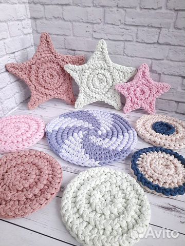 Подставки под горячее вязаные