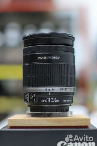 Объектив Canon EF-S 18-200mm F3.5-5.6 IS (Б.У.)