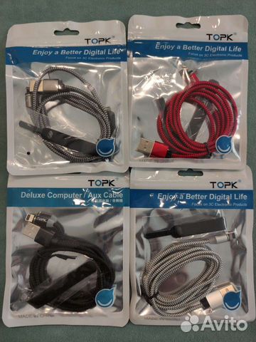 Магнитный кабель type-c, micro usb, iPhone topk