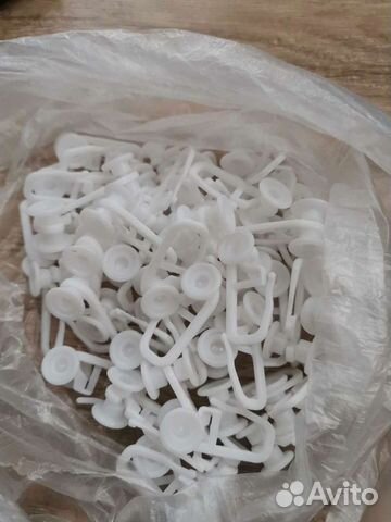 Крючок для шины, белый 59 шт