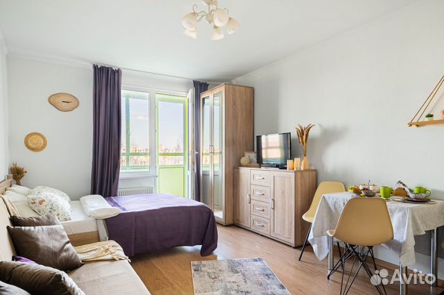 

Квартира-студия, 26 м², 2 кровати