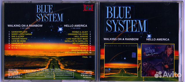 Blue System 1987 Walking On Rainbow Hello America