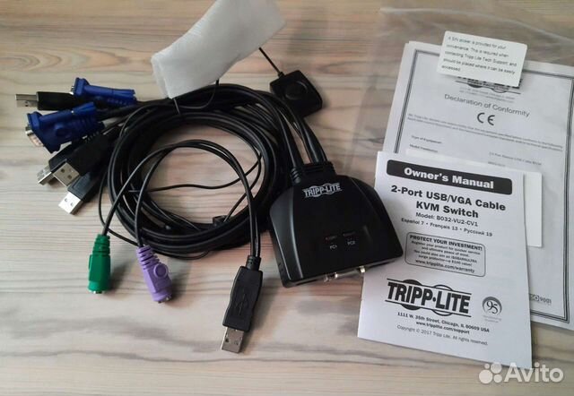 Коммутатор Tripp-lite B032-VU2-CV1