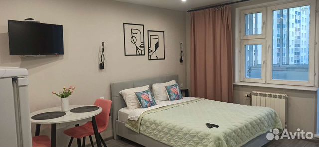 

Квартира-студия, 26 м², 2 кровати