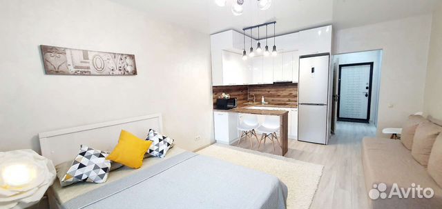 

Квартира-студия, 29 м², 2 кровати