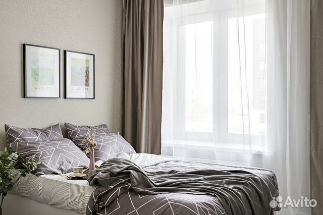 

1-к. квартира, 42 м², 2 кровати