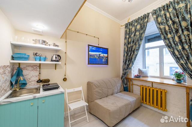 

Квартира-студия в апарт-отеле, 29 м², 2 кровати