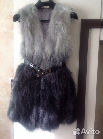 Меховой жилет из куницы