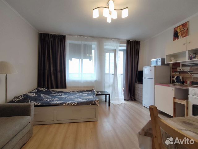 

Квартира-студия, 29 м², 2 кровати