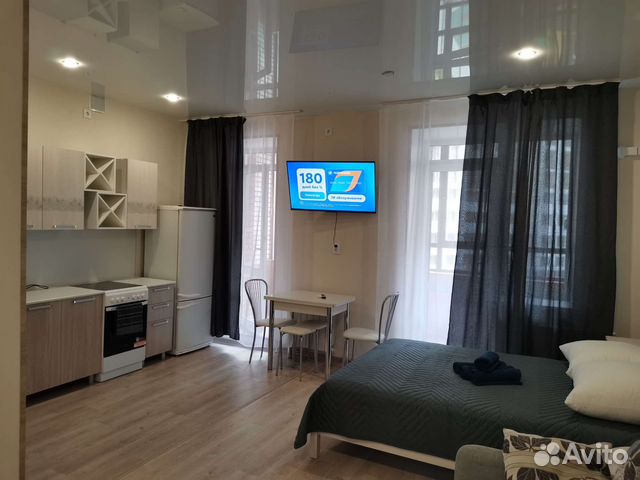 

Квартира-студия, 30 м², 2 кровати