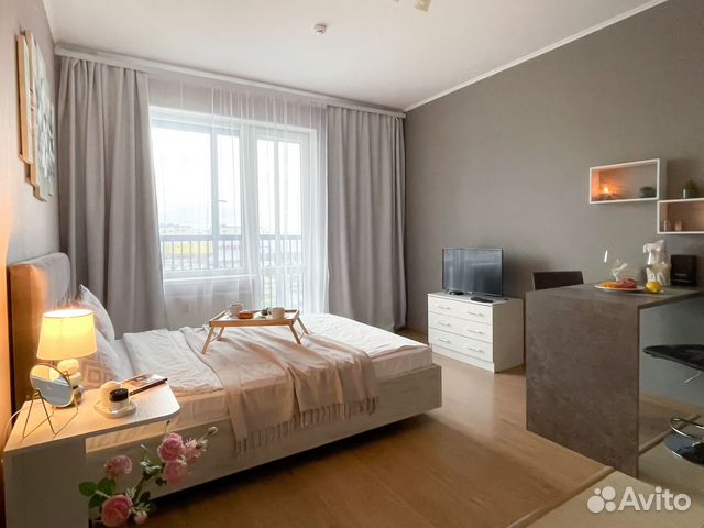 

Квартира-студия, 28 м², 2 кровати