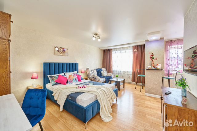 

Квартира-студия, 33 м², 3 кровати